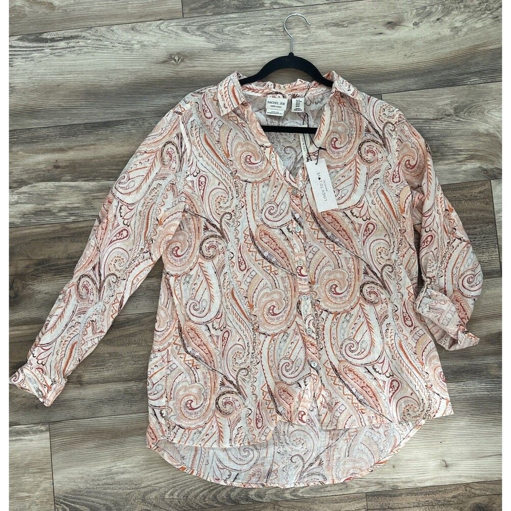 Rachel Zoe Size M Multicolored 100% Linen New With Tag Woman
